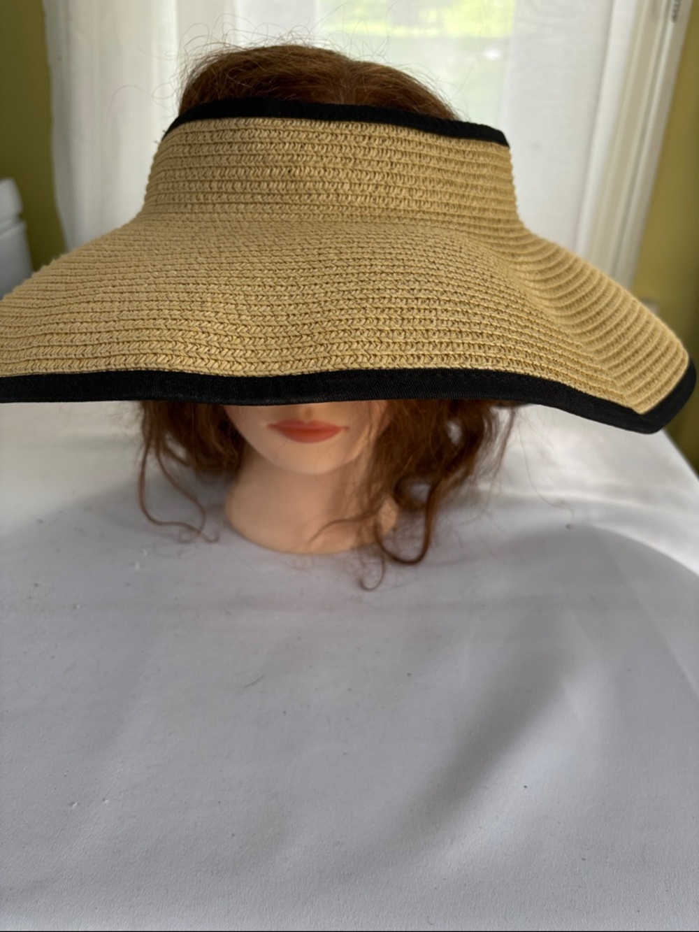 Jacobsen Hat Company Tan and Black Open Crown Packable Hat One Size